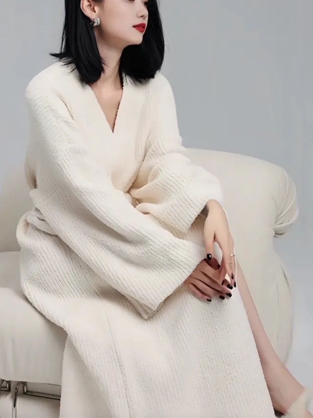 Cream White Luxury Plushrobe